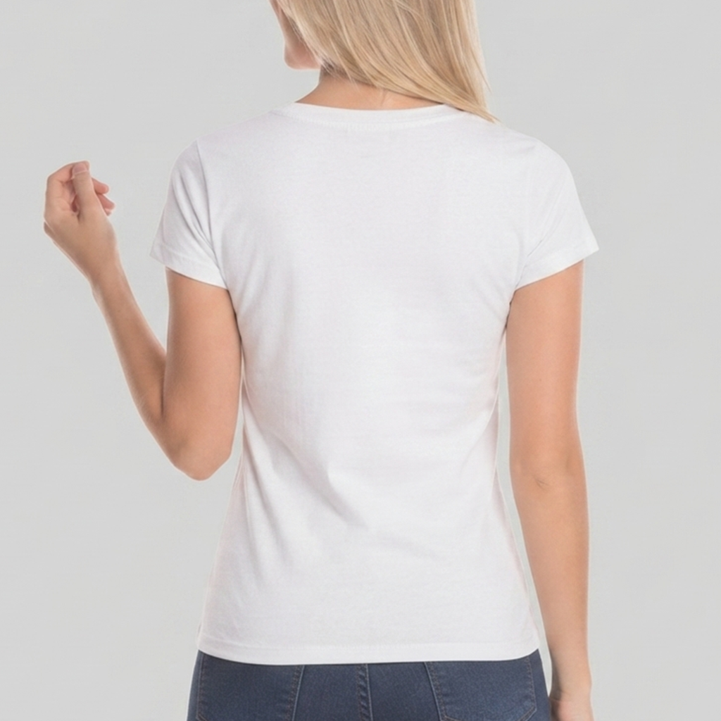 Camiseta Cuello V Dama Personalizada